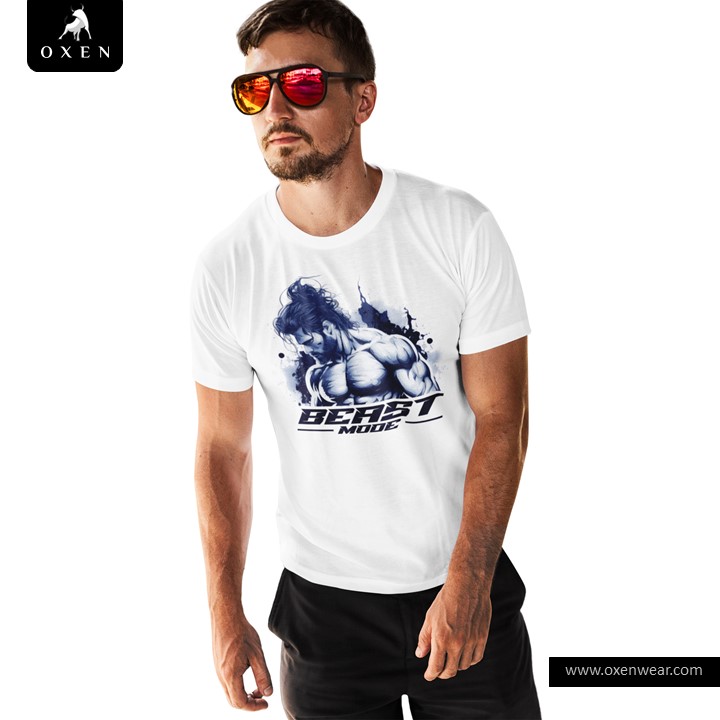 Astak Gym Kısa Kol Tişört Ön Baskılı Tshirt Gen-Gym-0005